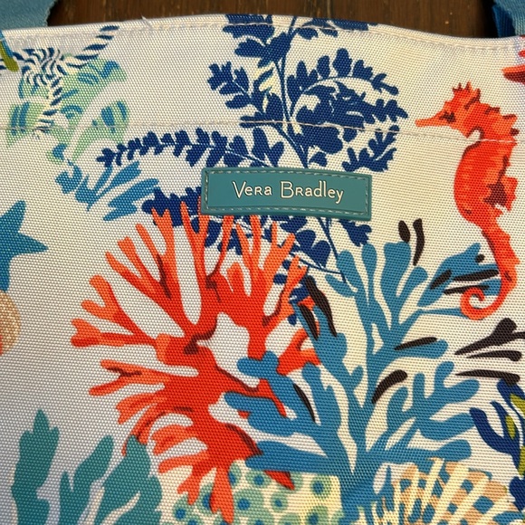 Vera Bradley Large Beach Tote. Sea life motif. - Picture 2 of 16